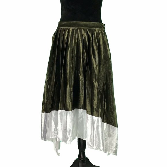 English Factory Dresses & Skirts - English Factory Skirt Midi Asymmetrical Skirt